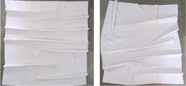 Exploring the softness and fluidity of fabric.