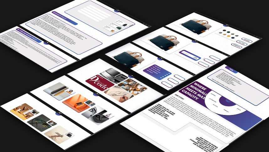 Website prototype — brand story and product experience.